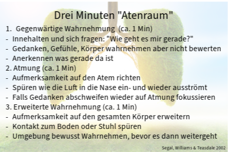 Achtsamkeitsübung